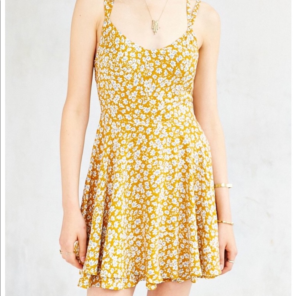 Kimchi Blue Scarlet Dress in Yellow